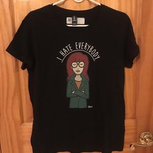 🆕 NEVER WORN MTV DARIA “ I HATE EVERYBODY” SHIRT
